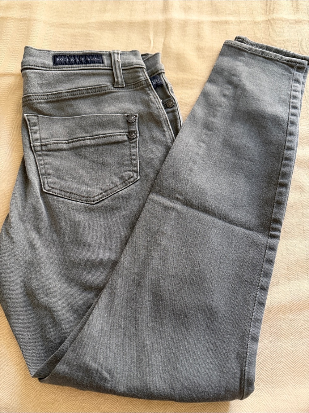 Rock & Republic new Kashmire Olive Skinny Jeans - Women's Slim Fit, size 8,